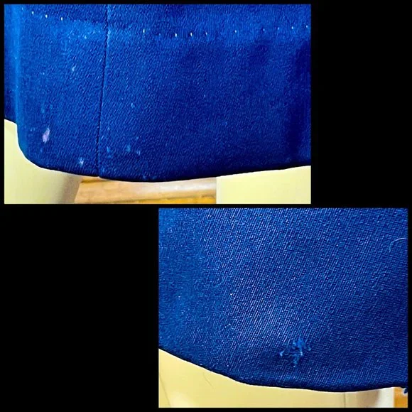 ▪️VTG▪️FORSTMANN▪️1940's 1950's 2-Piece Navy Blue Tailored Wool Skirt Suit - Picture 14 of 15